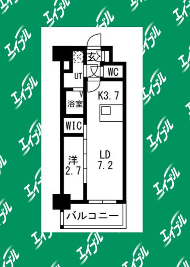 ささしまライブ駅 徒歩12分 12階の物件間取画像
