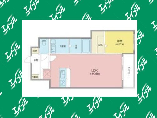 Patria高畑の物件間取画像