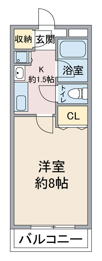 太閤通駅 徒歩13分 2階の物件間取画像