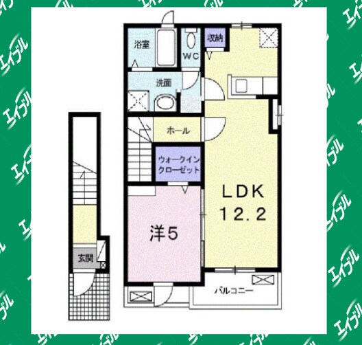 一ツ木駅 徒歩19分 2階の物件間取画像