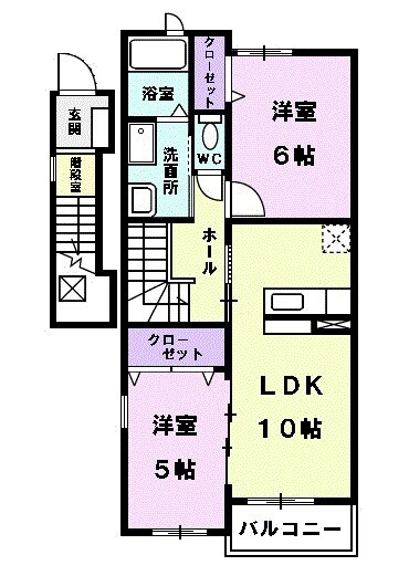 ベルクラール　Ｂの物件間取画像