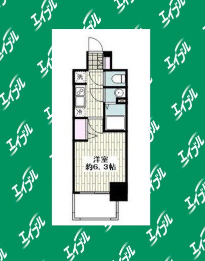 亀島駅 徒歩8分 8階の物件間取画像