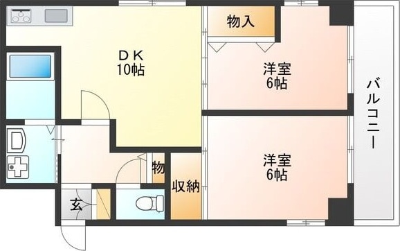 上小田井駅 徒歩7分 2階の物件間取画像