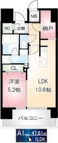 高岳駅 徒歩7分 12階の物件間取画像