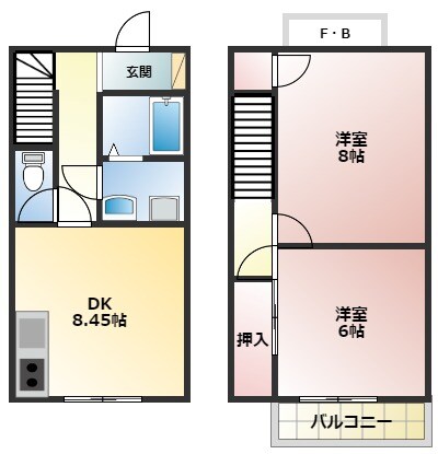 メゾネットスィスルの物件間取画像