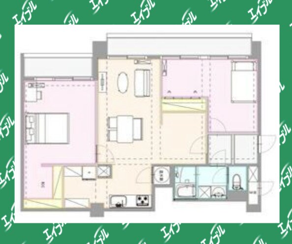 ハイツサンライズの物件間取画像