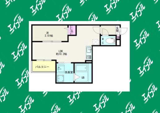 矢田駅 徒歩6分 2階の物件間取画像