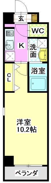 名古屋大学駅 徒歩14分 3階の物件間取画像