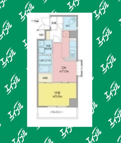 本陣駅 徒歩1分 4階の物件間取画像