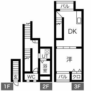 山王駅 徒歩8分 1階の物件間取画像