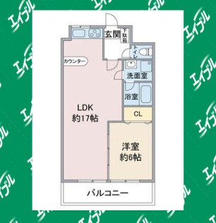 フロント上社の物件間取画像