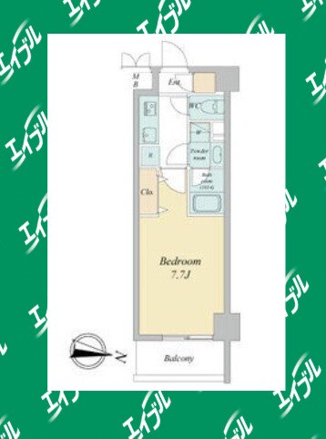 名古屋駅 徒歩14分 7階の物件間取画像