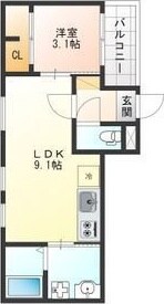 太閤通駅 徒歩8分 3階の物件間取画像