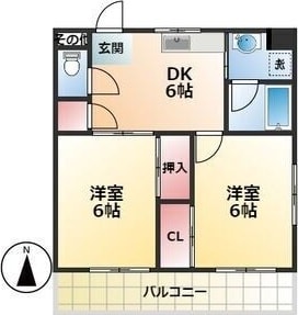 ラフォーレ岩塚の物件間取画像