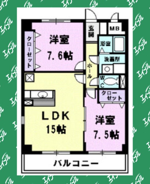 グランツ清須の物件間取画像