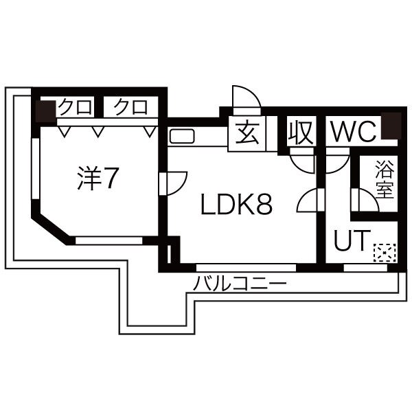 矢場町駅 徒歩4分 7階の物件間取画像