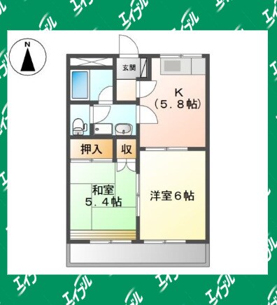 サンロアールの物件間取画像