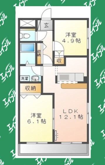 ロータスコンファの物件間取画像