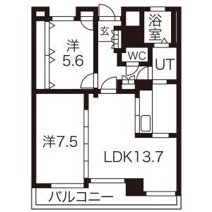 ナビシティ徳川の物件間取画像