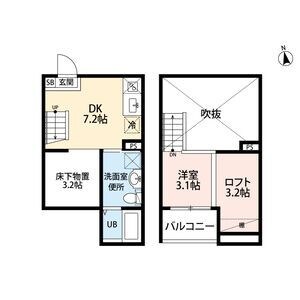 サンエイブリッジⅠの物件間取画像