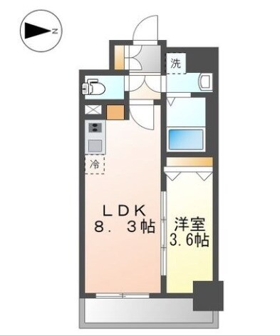 浄心駅 徒歩4分 7階の物件間取画像