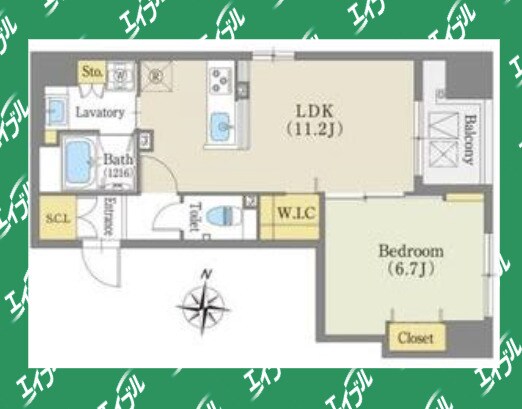 ルーエ錦の物件間取画像