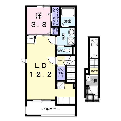 ローズガーデンＢの物件間取画像