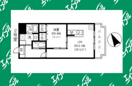 中小田井駅 徒歩9分 2階の物件間取画像