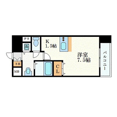 プレサンス名古屋ＳＴＡＴＩＯＮアライブの物件間取画像