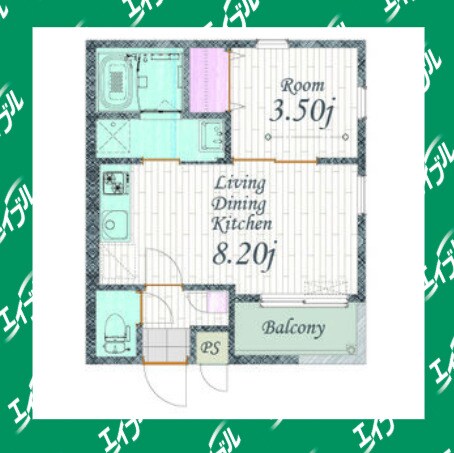 Cherim 本陣十王町 Southの物件間取画像