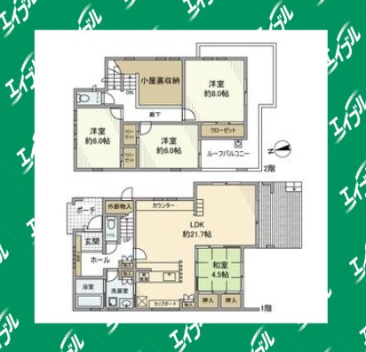 新舞子大瀬戸建の物件間取画像