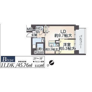 鶴舞駅 徒歩6分 5階の物件間取画像