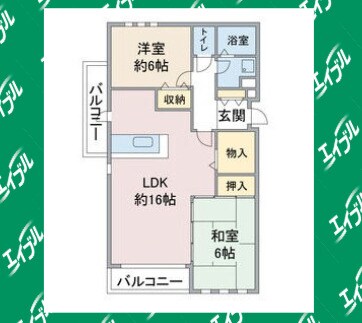 セントラル上社の物件間取画像