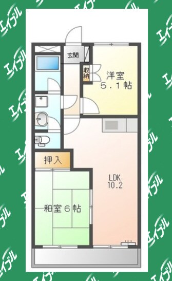 リバーサイドＮ・Ｋの物件間取画像