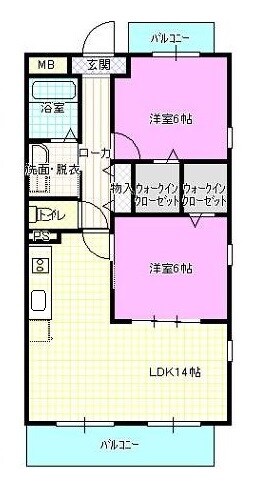 ラスターハイツⅡの物件間取画像