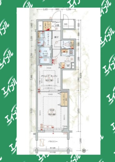 名古屋駅 徒歩6分 7階の物件間取画像