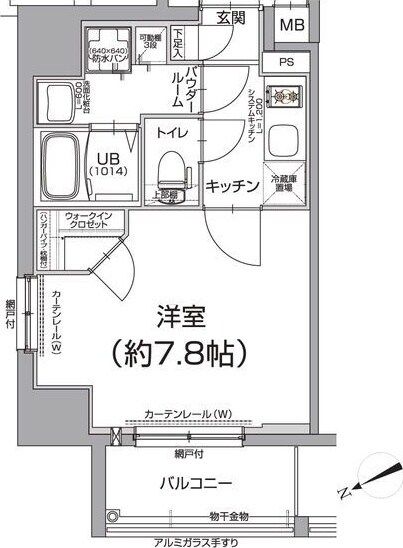 エスリード名古屋東別院の物件間取画像