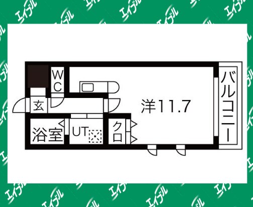 プランドール荒子川公園の物件間取画像