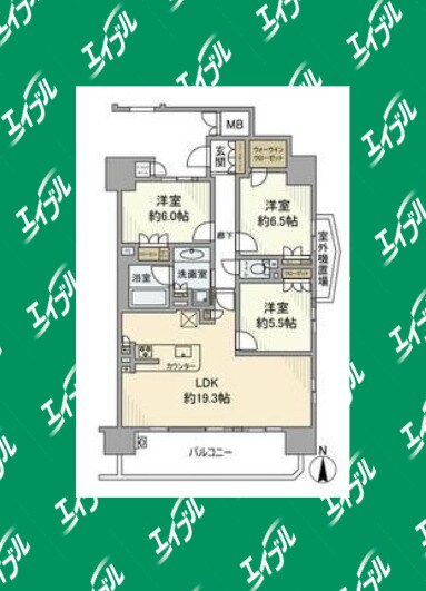 サンメゾン徳川東ELDOの物件間取画像