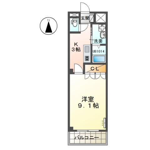 瑞穂運動場東駅 徒歩6分 1階の物件間取画像