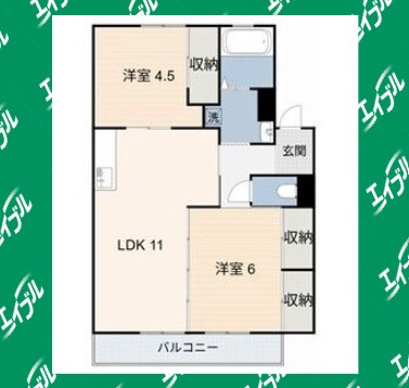 バロン幸定野の物件間取画像