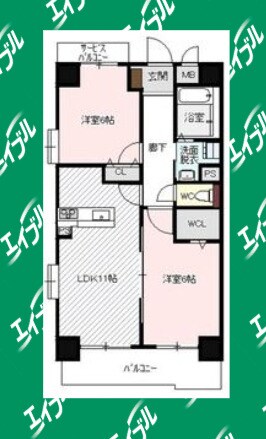 ボヌールレジデンスの物件間取画像