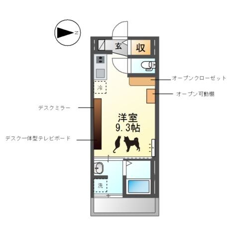 ソルチ歌里の物件間取画像