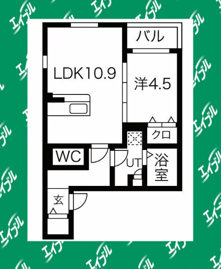 庄内通駅 徒歩1分 3階の物件間取画像
