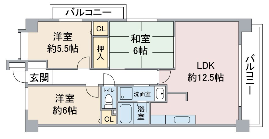 吉桂Ⅱの物件間取画像