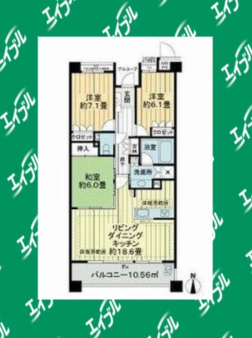 ライオンズヒルズ高峯(参番館)の物件間取画像