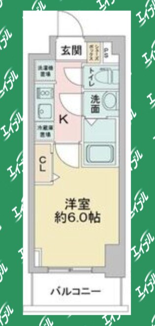 アステリ鶴舞テーセラの物件間取画像