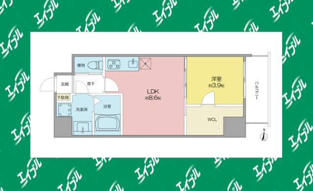 BMG RESIDENCEの物件間取画像