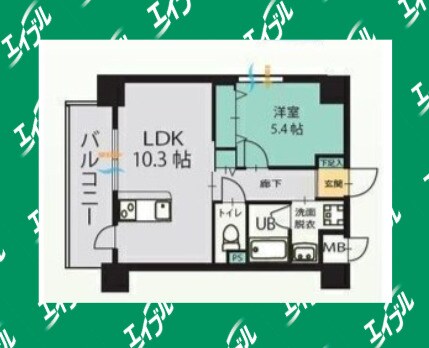 ル・コンセルト本陣の物件間取画像