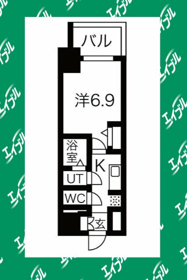 浅間町駅 徒歩10分 14階の物件間取画像